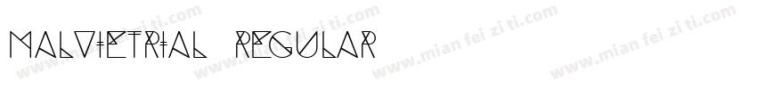 malvietrial regular字体转换